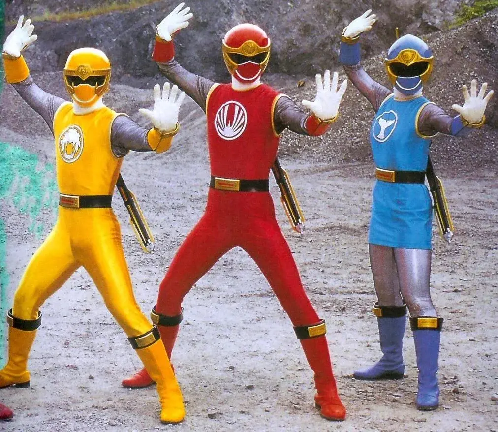 Three Power Rangers